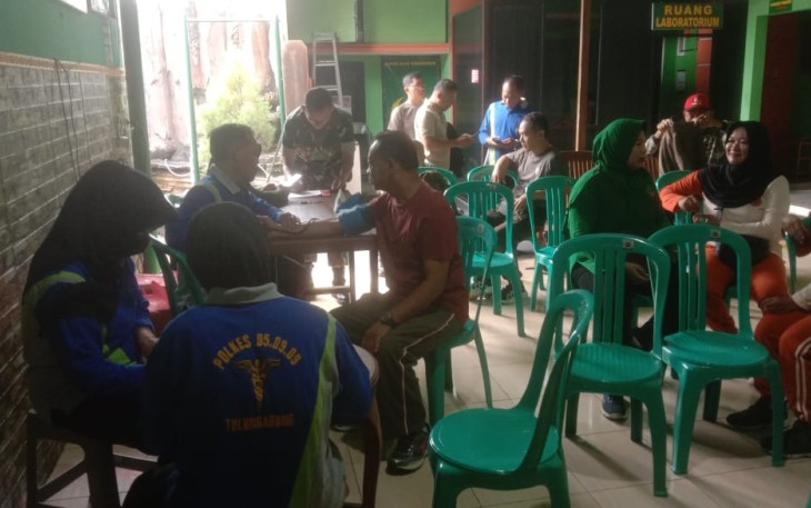 Anggota Kodim Tulungagung Laksanakan Pengecekan Rutin Program Prolanis