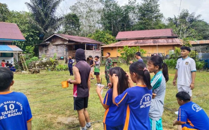 Satgas Yonzipur 5/ABW Bersatu dalam Perlombaan