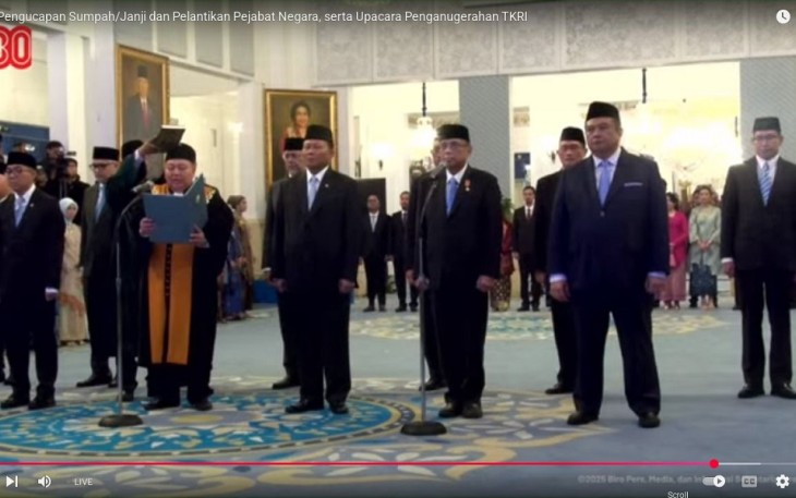 Suharto Resmi Jabat Wakil Ketua Mahkamah Agung Bidang Yudisial 