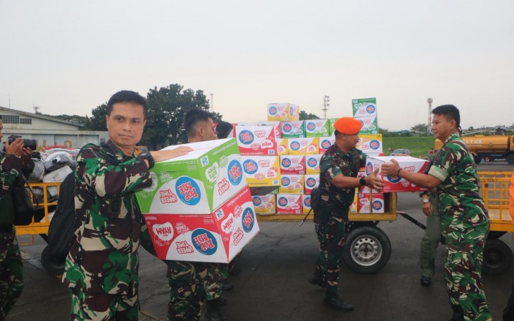 Sinergitas TNI AU dan Pemprov Sumut Buka Isolasi Wilayah Terdampak Bencana Banjir dan Longsor di Sibolga–Tapteng