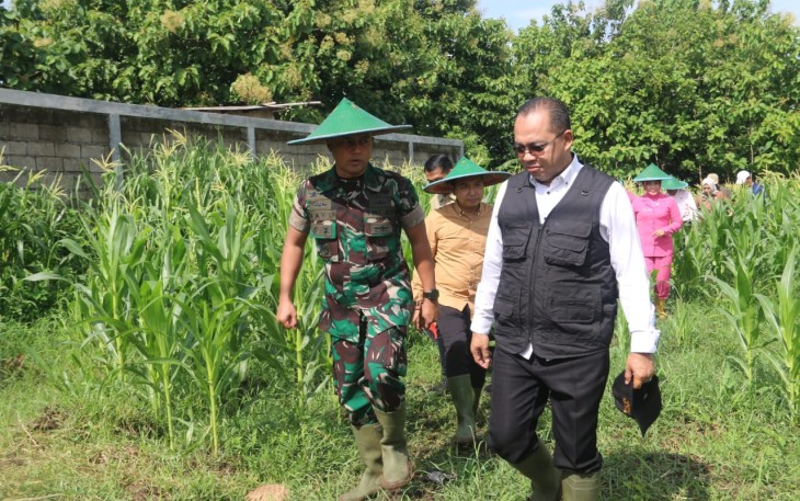 Dandim Madiun Bersama Forkopimda Laksanakan Penanaman Jagung