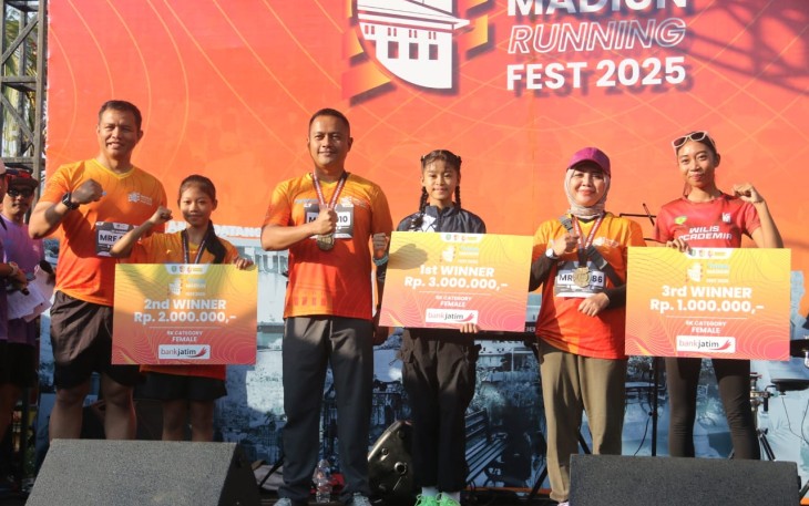 Dandim 0803/Madiun Ikut Semarakkan Madiun Running Fest 2025