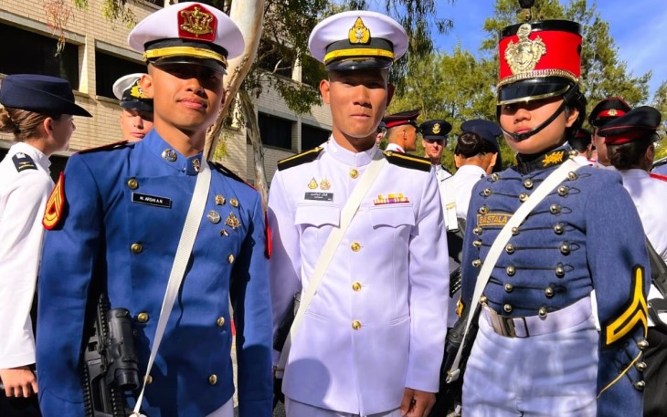 Taruna Akademi Militer (Akmil) Sersan Mayor Dua Taruna (Sermadatar) Muhammad Arghi Aqila Nugroho menjadi perwakilan TNI Angkatan Darat untuk mengikuti pendidikan di Australian Defence Force Academy (ADFA), Australia, Canberra, Sabtu (22/02/2025).