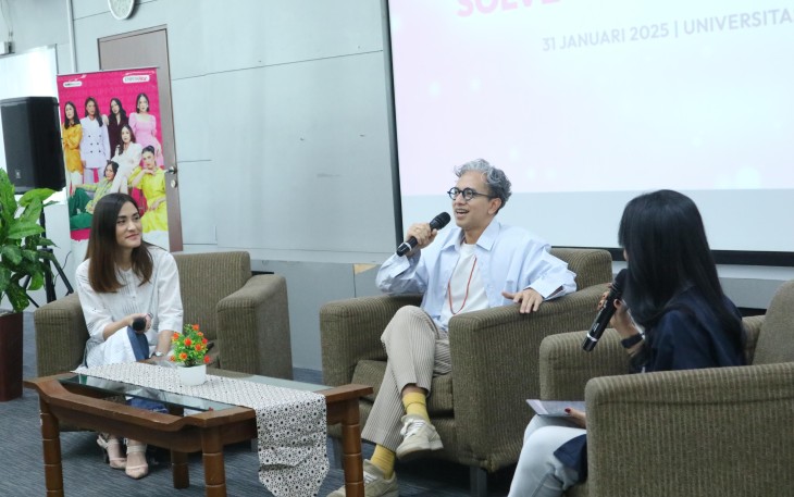 Samanta Elsener, psikolog klinis dan praktisi kesehatan mental, serta Didiet Maulana, desainer dan pengusaha di bidang fashion yang dikenal melalui brand IKAT Indonesia