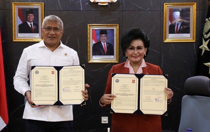 Kepala BNN, Marthinus Hukom dan Ketua Umum KOWANI, Nanik Hadi Tjahyanto Perkuat Sinergi