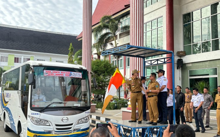 PTD Kelas II Sumbar Bersama Pemkab Pessel Resmikan Angkutan Perintis Taipan-Painan dan KSP Rute BIM-Bukit Langkisau