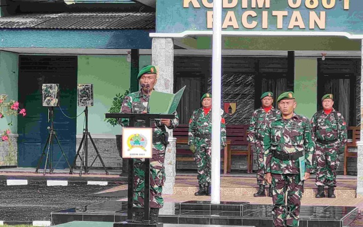 Upacara 17-an di Kodim Pacitan 