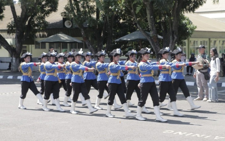 Lomba Keterampilan Baris Berbaris Poltekad 2025 di Batu, Sabtu (4/10)