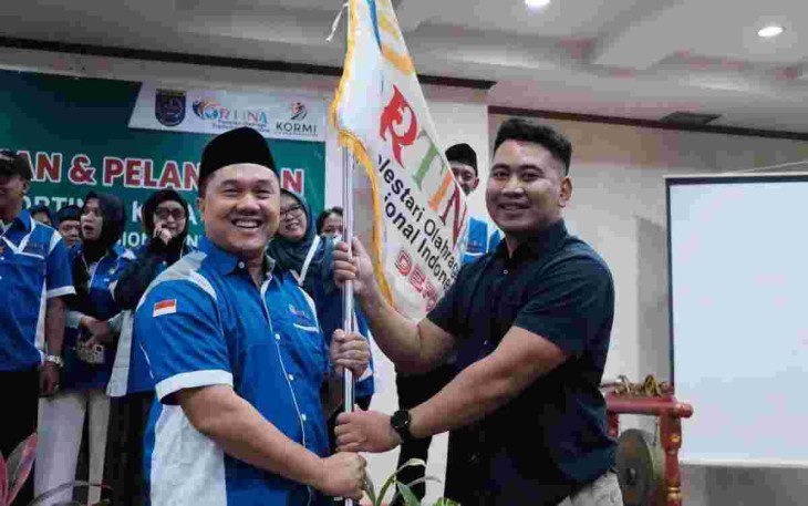 Pelantikan Ketua PORTINA Depok Irfan Januar, di Hotel Bumi Wiyata, Depok, Selasa (11/2)