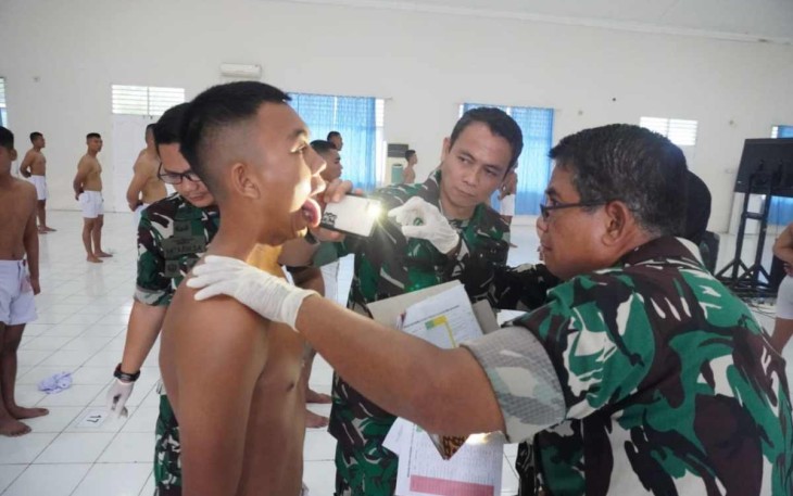 Danlanud Soewondo Kolonel Nav Sonni Benny Simanjuntak cek langsung kesehatan Casis, Jum'at (21/2)