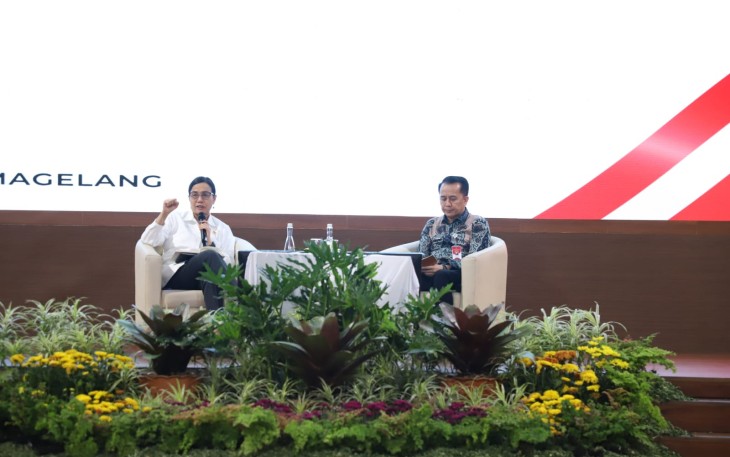 Menkeu Sri Mulyani memberikan retret pembekalan kepala daerah di Akmil, Magelang