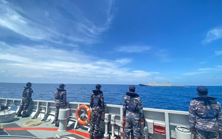 Passing exercise dengan kapal perang Jepang
