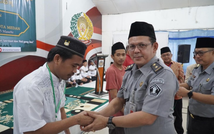 Rutan Kelas I Medan Lakukan Kerjasama Dengan Pimpinan Daerah Pemuda Muhammadiyah Pembinaan Kota Medan Berikan Pembinaan Keagamaan Bagi Warga Binaan  