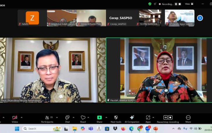 Dirjen Bangda Kemendagri Restuardy Daud 