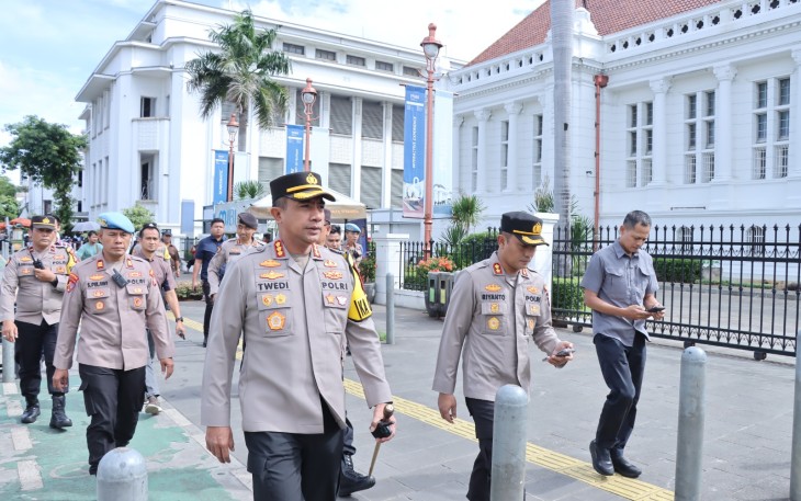 Kapolres Metro Jakbar Pastikan Kesiapan Pengamanan Malam Takbir di Kota Tua 