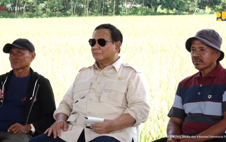Menteri Dody Dampingi Presiden Prabowo Panen Raya Bersama Petani di Majalengka