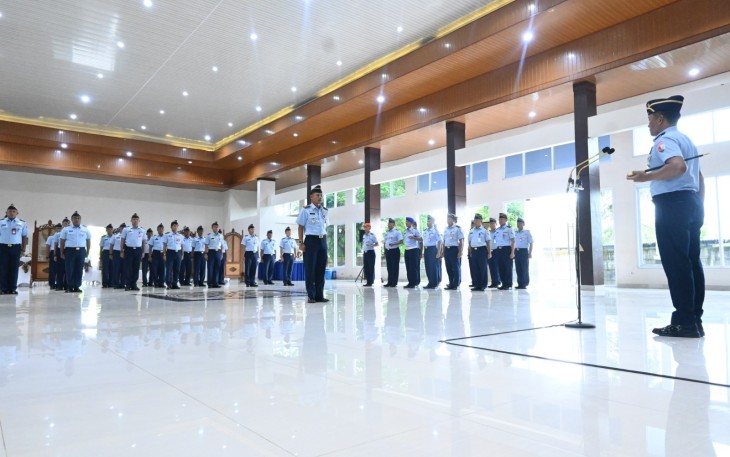 145 Personel Lanud Sultan Hasanuddin Naik Pangkat Periode 1 April 2025