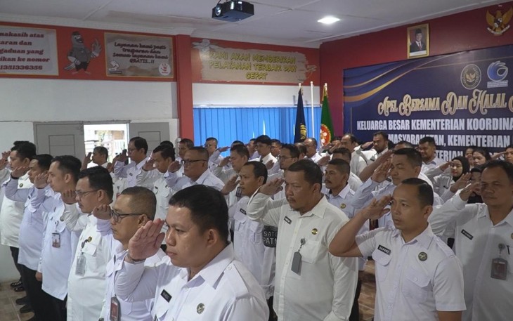 Rutan Kelas I Medan Ikuti Apel Bersama.