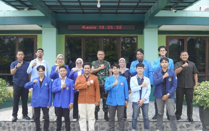 Dandim 0803/Madiun Jadi Narasumber Audiensi BEM se-Madiun Terkait Revisi UU TNI