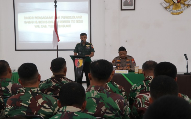 Bulog dan TNI Gelar Rakor Pengadaan Gabah di Tulungagung Dukung Target 3 Juta Ton