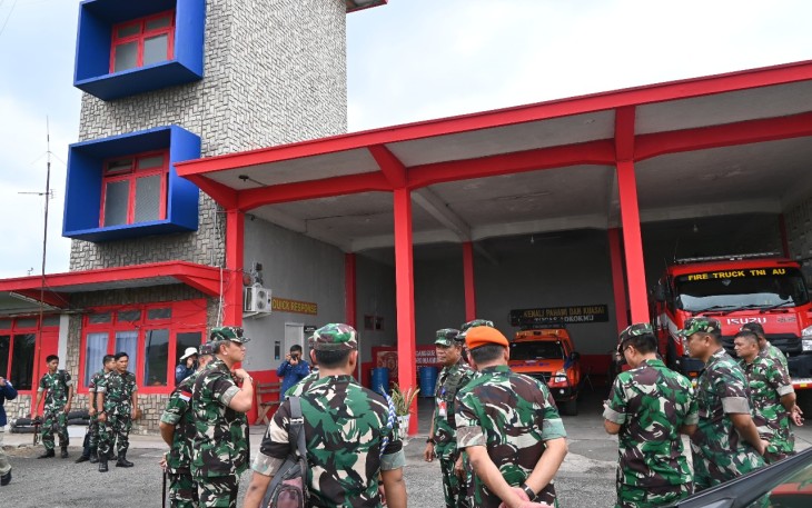Danlanud Soewondo Terima Kunjungan Pangkoopsudnas dan Turut Didampingi Pangkoopsud Dalam Rangka Mengembangkan Kembali Lanud Soewondo