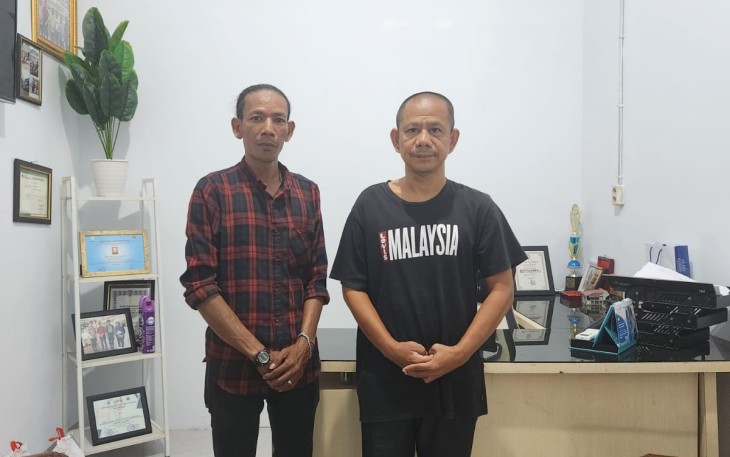 Ketua Pewarta Poto Bersama Anggota Usai Jumat Barokah.
