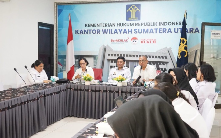 Kemenkum Sumut Saat Melakukan Kegiatan Pelatihan Paralegal Tahap II