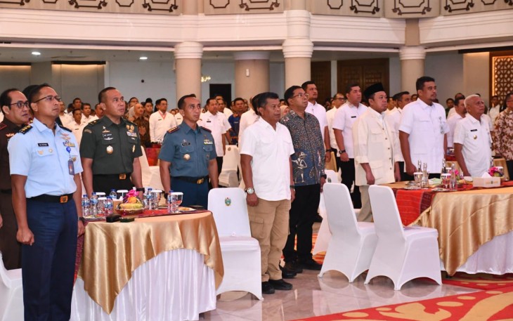 Tampak Kasdam I/BB Hadiri Rapat Koordinasi.