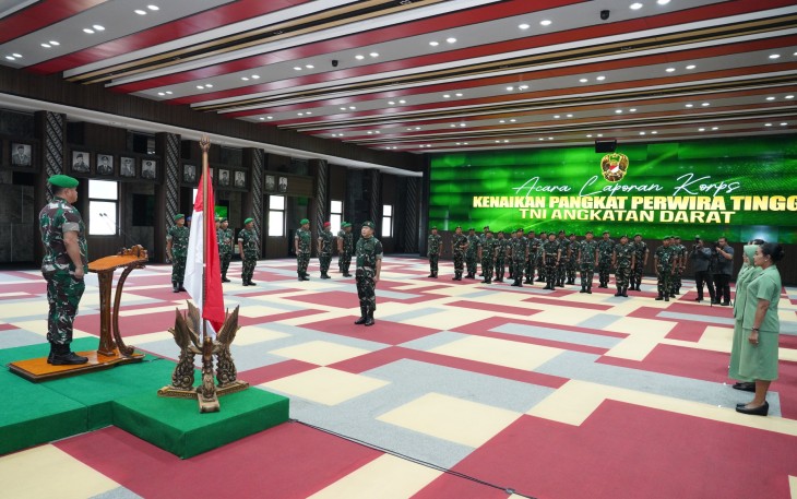 22 Pati TNI AD Naik Pangkat
