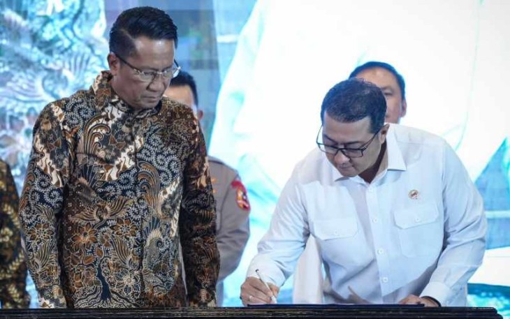 Kemenekraf dan Kemenkum teken MoU untuk penguatan hukum dan dukung kinerja pelaku ekonomi kreatif, Jakarta, Rabu (14/5/2025).