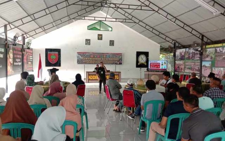 Penyuluhan kesehatan masyarakat di lokasi TMMD ke 124 Kodim Bantaeng 