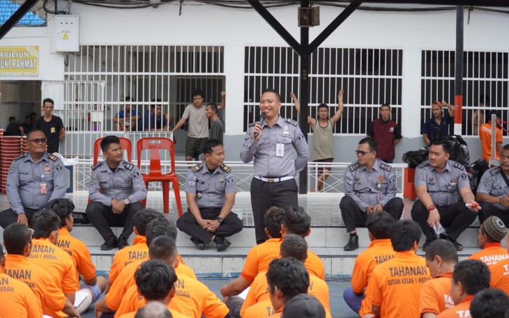 K.a KPR Rutan Kelas I Medan Bersama Jajaran Gelar Kegiatan Sosialisasi dan Pengarahan kepada Warga Binaan.