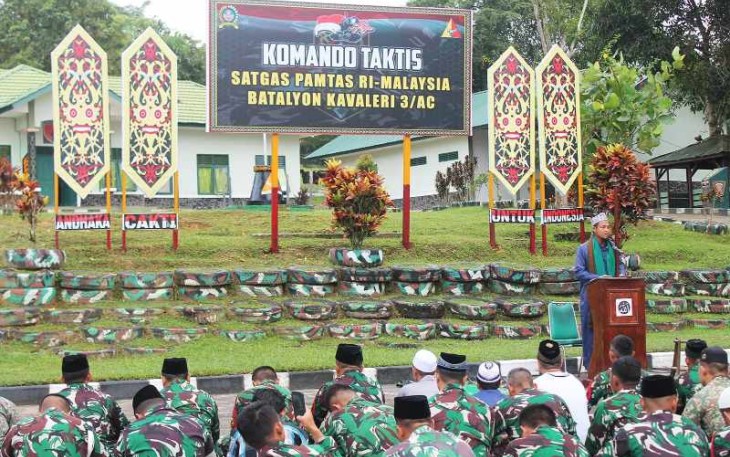 Khotib salat Iduladha di makotis Satgas Yonkav 3/AC, Jum'at (6/6)