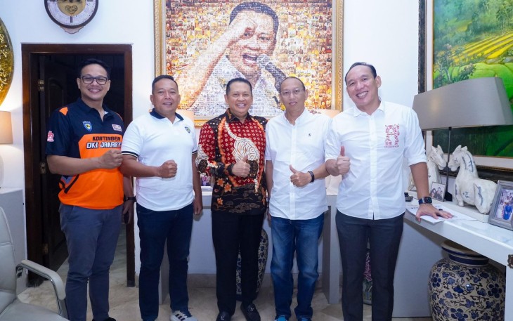 Anggota Komisi III DPR RI sekaligus Ketua Umum Ikatan Motor Indonesia (IMI) Bambang Soesatyo, menyampaikan apresiasi atas dukungan yang diberikan oleh IMI Provinsi DKI Jakarta untuk dirinya kembali maju sebagai Ketua Umum IMI periode 2025–2030