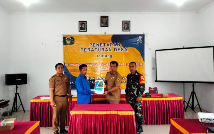Babinsa Desa Kepel Hadiri Kegiatan Penetapan Perubahan APBDes Tahun 2025