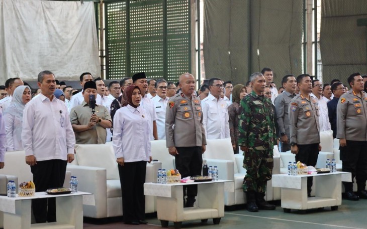 Wakapolda Banten Brigjen Pol H. Hengki menghadiri Penyerahan Akta Badan Hukum Koperasi Desa Merah Putih untuk 326 Desa se-Kabupaten Serang pada Rabu (02/07) bertempat di Setda Kabupaten Serang