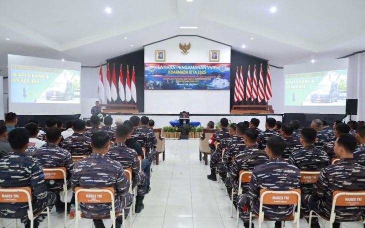 Penutupan Secara Resmi Rangkaian Latihan Pengamanan VVIP Tahun Anggaran 2025 Dipimpin Pangkoarmada III Laksamana Muda TNI Hersen S.H., M.S.i