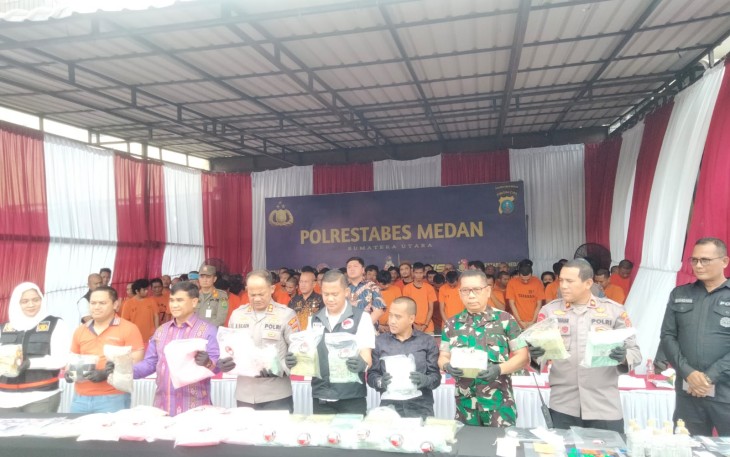 Polrestabes Ungkap Peredaran Narkotika Jaringan Internasional Malaysia