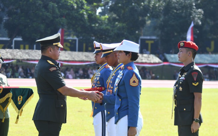 Kepala Staf Angkatan Darat (Kasad) Jenderal TNI Maruli Simanjuntak, M.Sc Dalam Wisuda Sarjana Terapan Taruna Akademi Militer Tingkat IV/Sermatar Tahun Pendidikan 2024/2025, di Akademi Militer (Akmil), Magelang, Jawa Tengah, Kamis (10/7/2025)