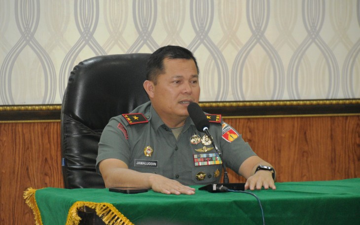Danrem 071/Wijayakusuma yang saat ini menjabat Waaster Kasad Bidang Ren dan Puanter, Brigjen TNI Jamaluddin, S.I.P., M.I.P.