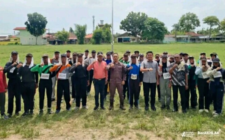 Karutan Pangkalan Brandan dan Forkopimca Dukung Paskibra Sei Lepan dan Babalan