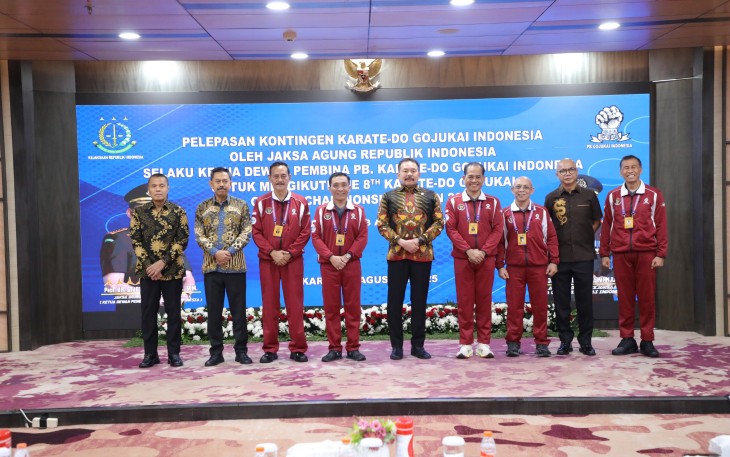 Jaksa Agung RI Lepas Kontingen Karate-Do Gojukai Indonesia ke Global Championships Japan 2025