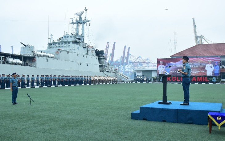 Panglima Kolinlamil Laksanakan Exit Breafing Kepada Keluarga Besar Kolinlamil 