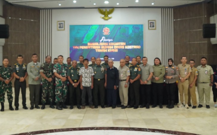 Sosialisasi dan rakor penertiban rumah dinas di Makostrad Jakarta, Selasa (26/8)
