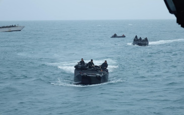 TNI AL Unjuk Kapabilitas Operasi Amfibi Dalam Super Garuda Shield 2025 