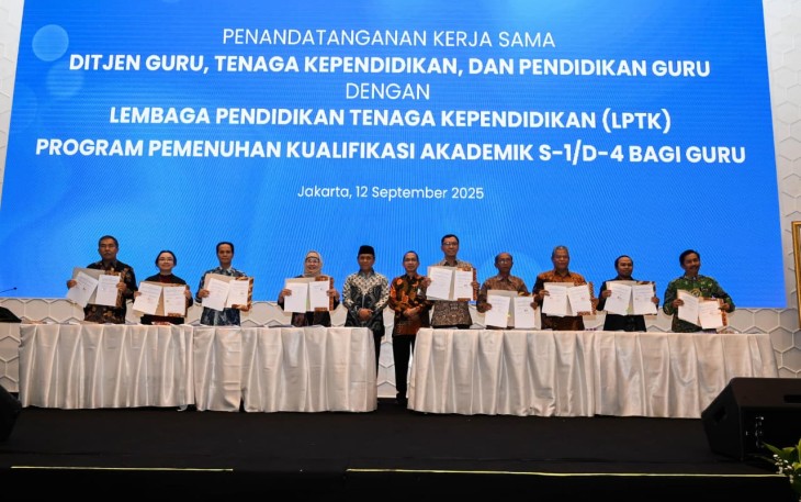 Sebanyak 12.500 Guru TK dan SD Lanjutkan Studi S1/D4 Melalui Program Pemenuhan Kualifikasi Akademik Kemendikdasmen