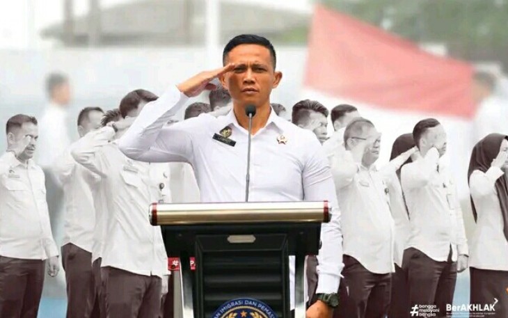 Upacara Hari Kesaktian Pancasila di Rutan Pangkalan Brandan 