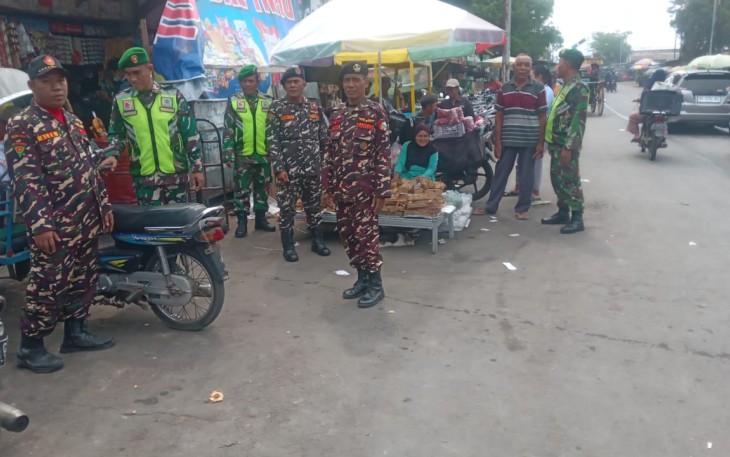 Koramil 0803-11/Geger dan Banser Gelar Patroli Mitigasi