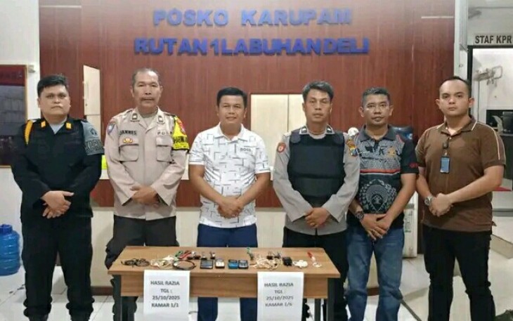Razia Gabungan Rutan Labuhan Deli, Sabtu (25/10)
