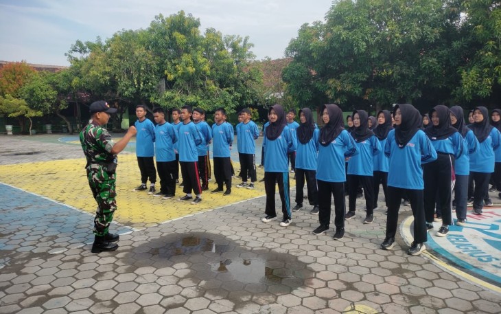 Pembekalan wasbang siswa wilayah desa binaan 